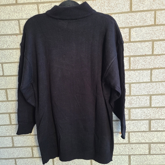 Retro Bi-Way Yarnworks Black 3/4 Sleeve Sweater Dress (BNWT) - Picture 4 of 10